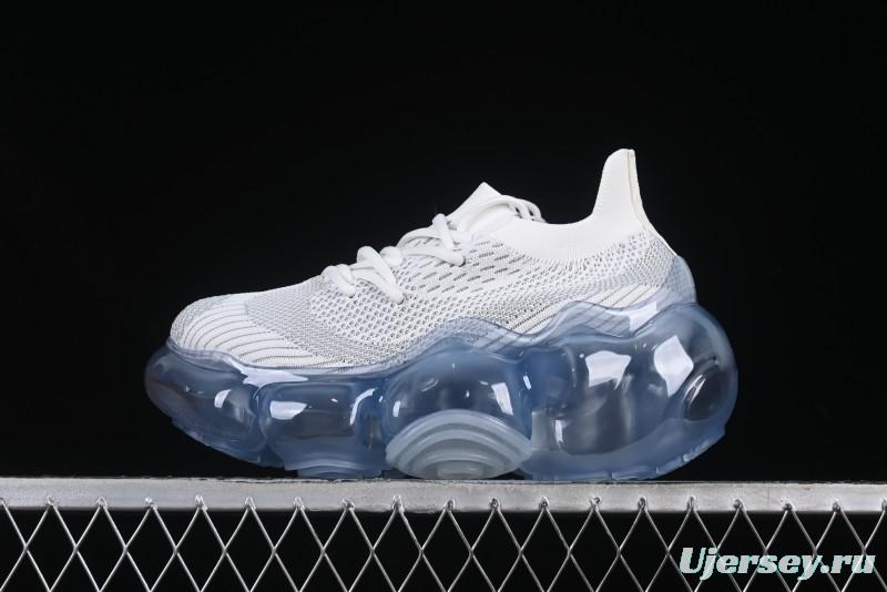 Grounds Bubble High Platform Sneakers White Gray - AJE5