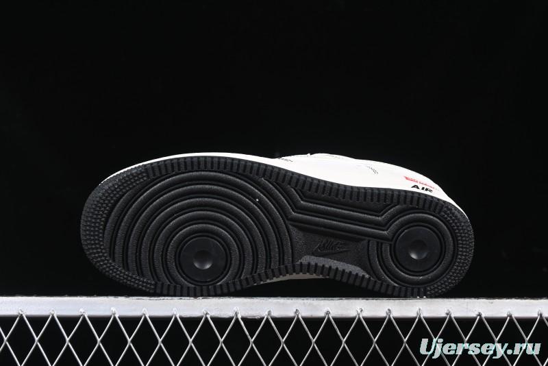 Nike Air Force 1 '07 Low Supreme Collaboration Casual Sneakers with Full-Length Air Cushion - BB7518-012