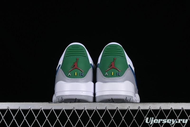 Nike Air Jordan Legacy AJ312 Low Triple Strap Sneakers with Premium Leather - CD9054-140