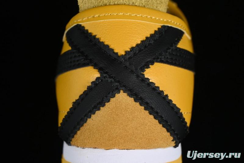 Onitsuka Tiger Mexico 66 Low-Top Leather Sneakers with Lace-Up Design - DL408-0490