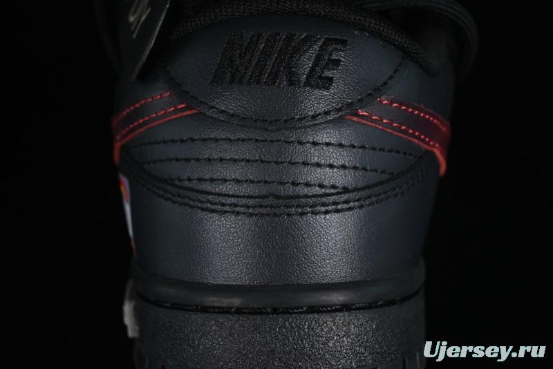 Nike Dunk Low Panda Prank Universe Exploration - Boundless Abyss Cool Black SB Strap Low Top Casual Skate Shoes - DV0831-002