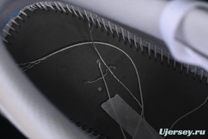 Nike Air Jordan 1 Low AJ1 Casual Sneakers with Cream and Blue Accents - 553558-146