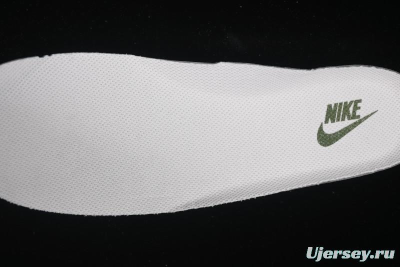 Nike Air Force 1 '07 Low Stussy Collaboration Dual-Tone Beige Green Casual Sneakers with Strap - XS1958-525