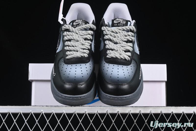 Nike Air Force 1'07 Low Gradient Skeleton Casual Sneakers - YD2425-110