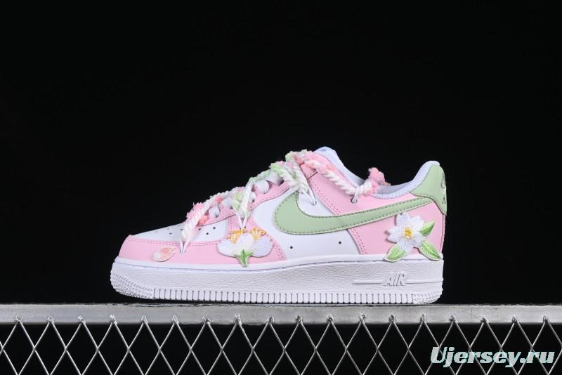 Nike Air Force 1'07 Low Casual Sneakers with Cherry Blossom Design - VV1999-013