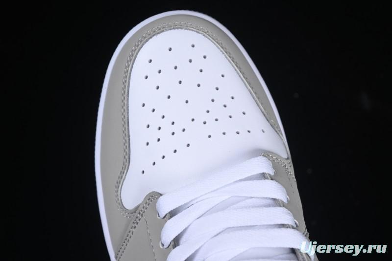 Nike Air Jordan 1 Mid AJ1 White Grey Mid Top Casual Sneakers - HF3193-100
