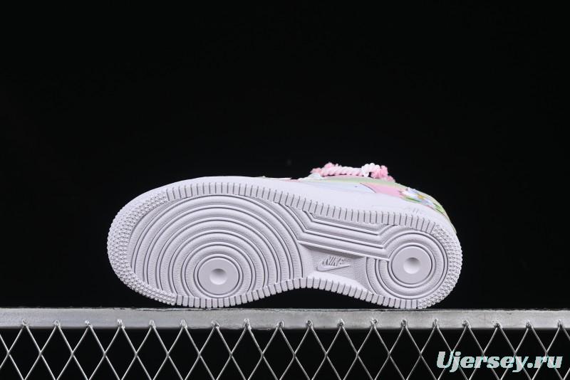 Nike Air Force 1'07 Low Casual Sneakers with Cherry Blossom Design - VV1999-013