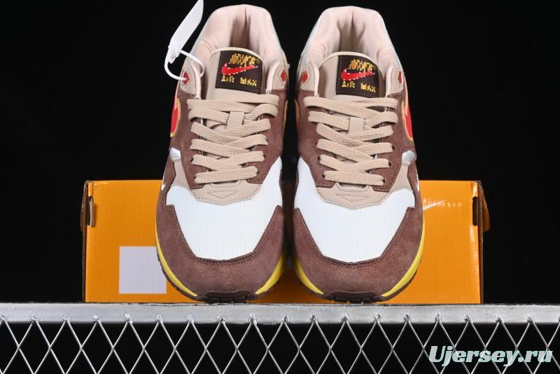 Nike Air Max 1 Retro Running Shoes with Half-Sole Air Cushion - HV5776-200