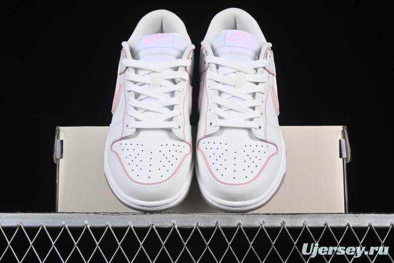 Nike SB Dunk Low Anniversary Premium Custom White Pink Low-Top Casual Skate Shoes - WP0212-013