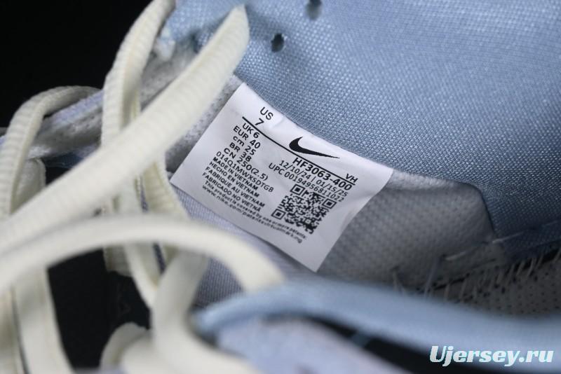 Nike SB Dunk Low Aluminum Skateboarding Shoes with Black Blue White Swoosh - HF3063-400