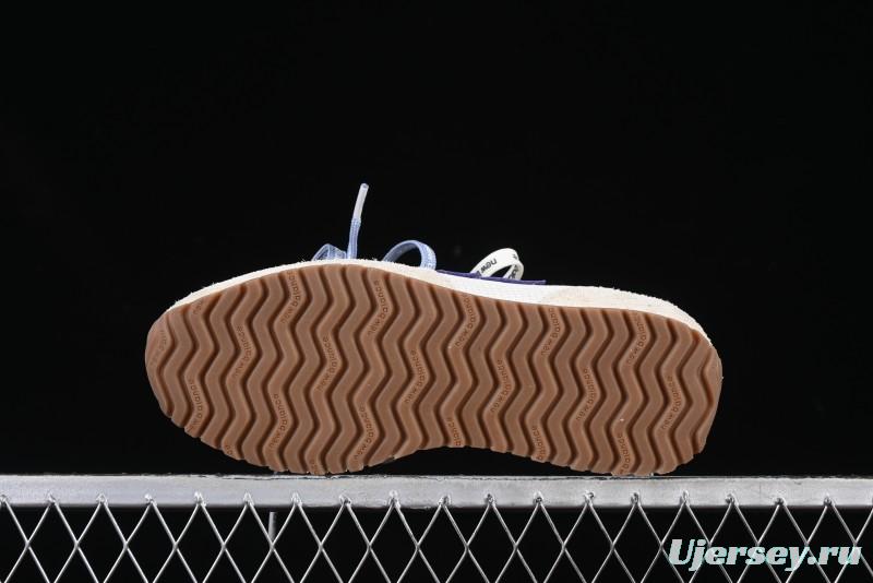 New Balance 237 Heritage Sneakers - Suede and Mesh in Muted Gray with Blue Accents