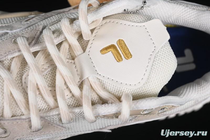 Men's Chunky Trail-Inspired Sneakers - Beige & White