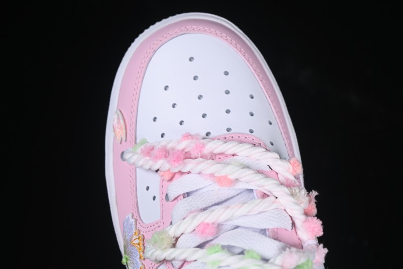 Nike Air Force 1'07 Low Casual Sneakers with Cherry Blossom Design - VV1999-013