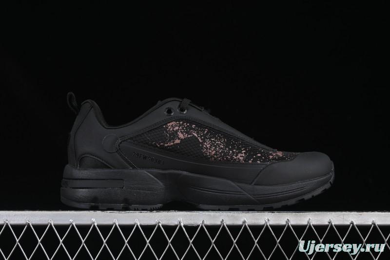 Stone Island Grime Panelled Low-Top Lifestyle Sneakers in Dark Brown - 79FWS0303