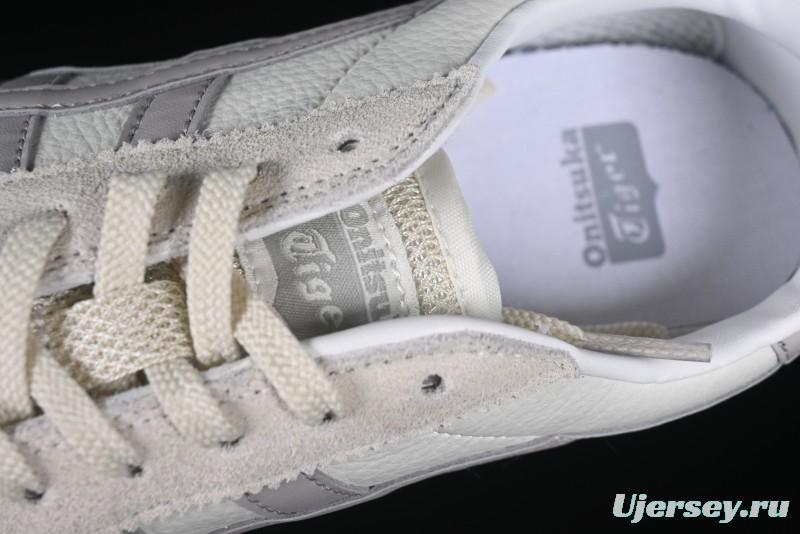 Classic Onitsuka Tiger Mexico 66 Shoes – White & Grey Minimalist Design