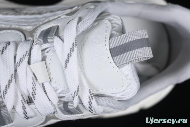 GG-CC Casual Running Shoes with Irregular Design for Trendy Look - 5509 White