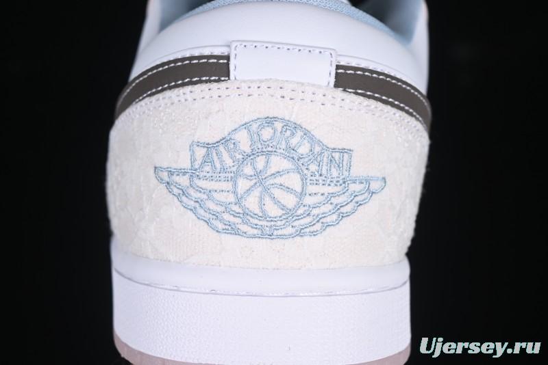 Nike Air Jordan 1 Low AJ1 Carved Pink Low-Top Casual Sneakers - IB8859-101