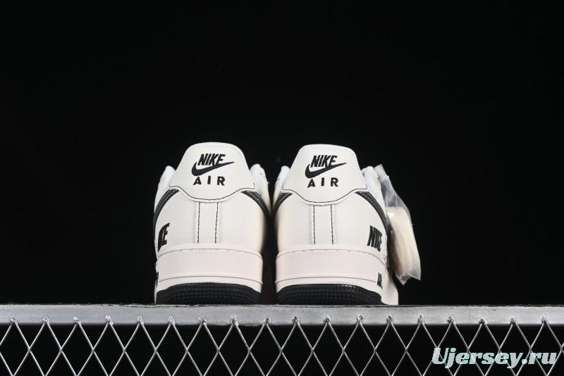 Nike Air Force 1 '07 Low Custom Casual Sneakers with Multiple Swoosh Design - HH7518-068