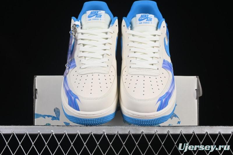 Nike Air Force 1'07 Low Nezha Collaboration Spirit Pearl Low-Top Casual Sneakers - DF0188-049