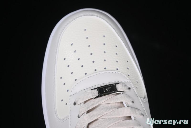 Nike Air Force 1 Low "Triple White Beige" Sneakers