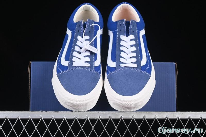 Vans Premium Old Skool 36 Retro Skate Shoes with Full-Grain Leather and Cushioned Insole - VN000CQDDWR