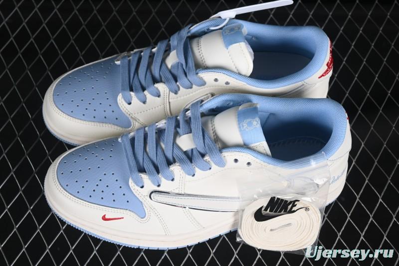 Nike Travis Scott x Fragment Design x Air Jordan 1 Low OG SP Casual Sneakers - XS7089-528