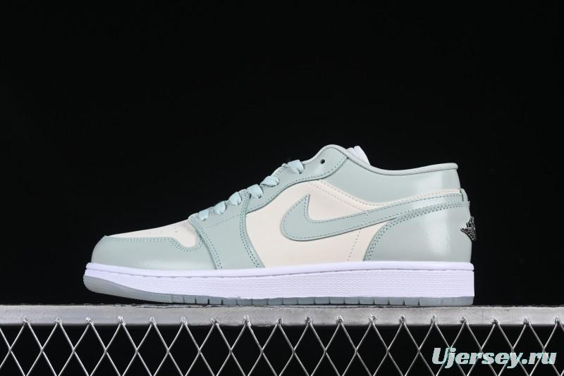 Nike Air Jordan 1 Low AJ1 Amber Green Low-Top Casual Sneakers - HF4078-100