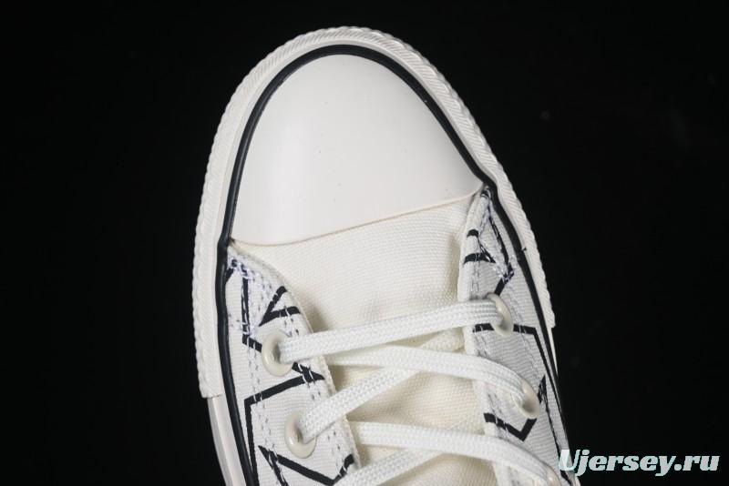 Converse Chuck 70 High Top Sneakers with Star Patch and Thick Sole - 581672C