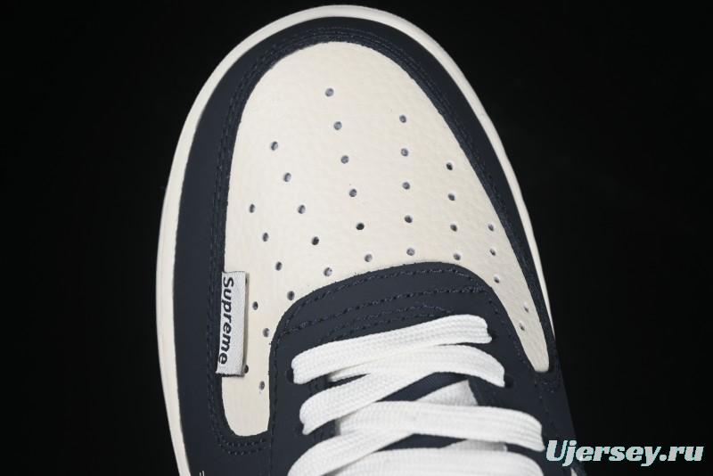 Nike Air Force 1 '07 Low Stussy Collaboration White Blue Chocolate Low-Top Casual Sneakers - KK1988-061