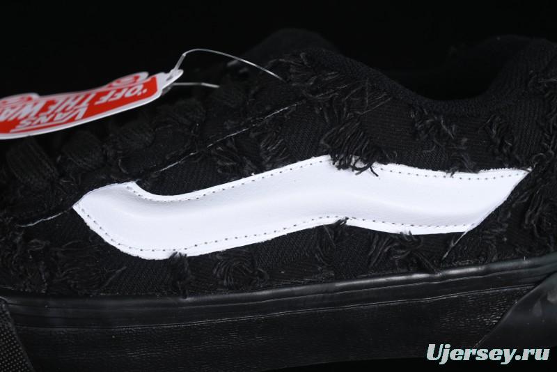 Vans Vault OG Era LX "Distressed Black" Premium Skate Sneakers