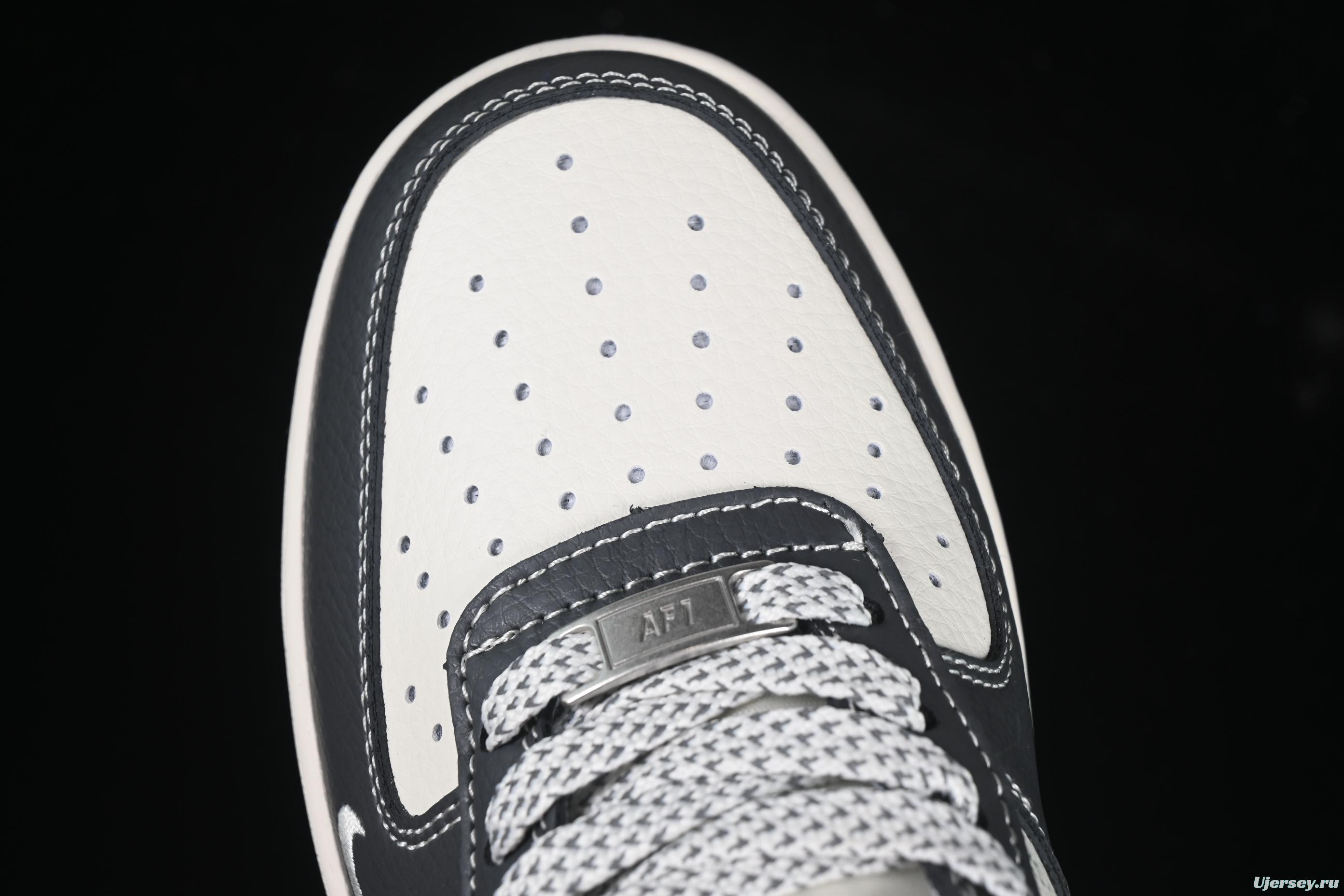 Nike Air Force 1 '07 Low Stussy Collaboration Navy Grey Casual Sneakers - XS1958-519