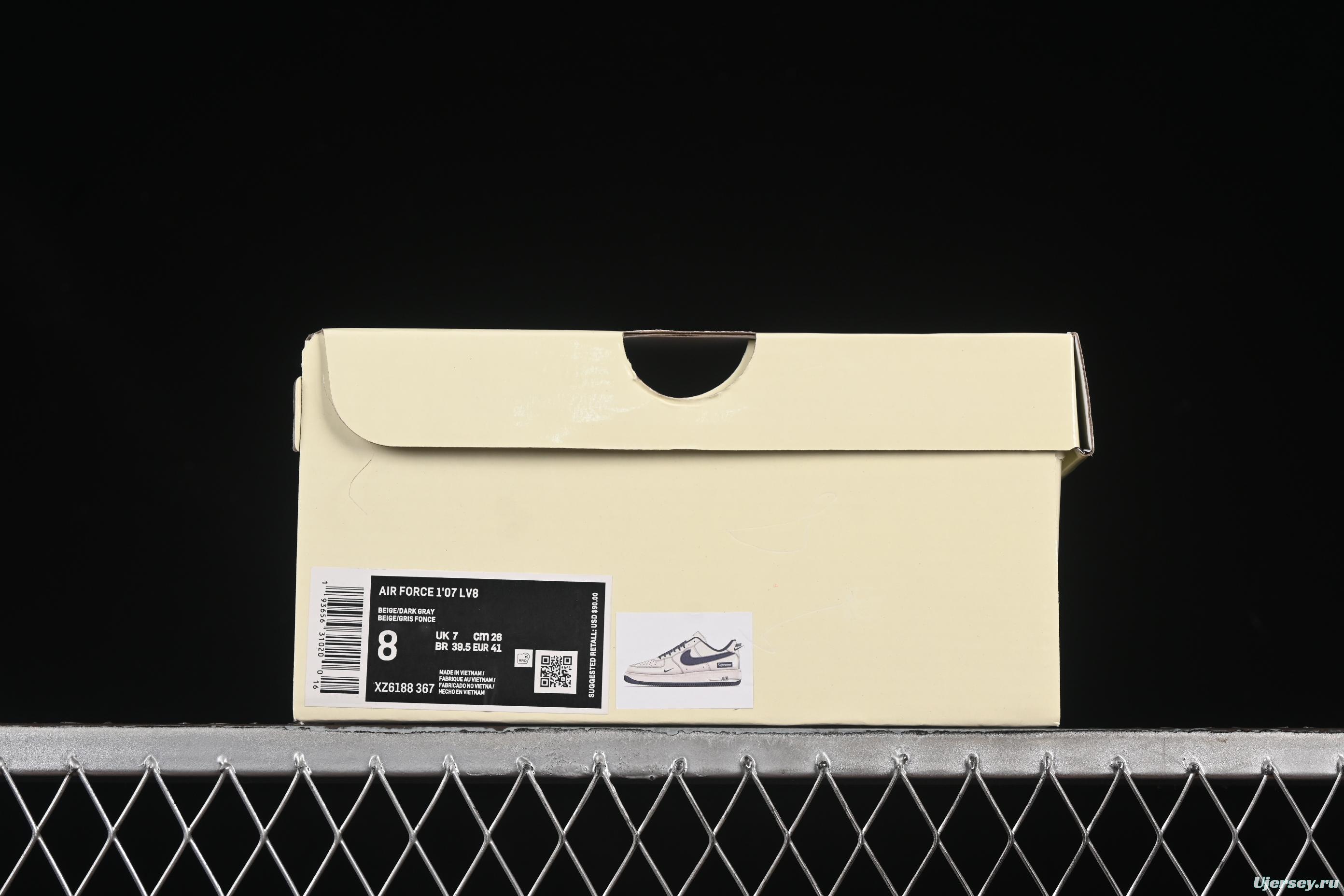 Nike Air Force 1 '07 Low Supreme Casual Sneakers with Full-Length Air Cushion - XZ6188-367