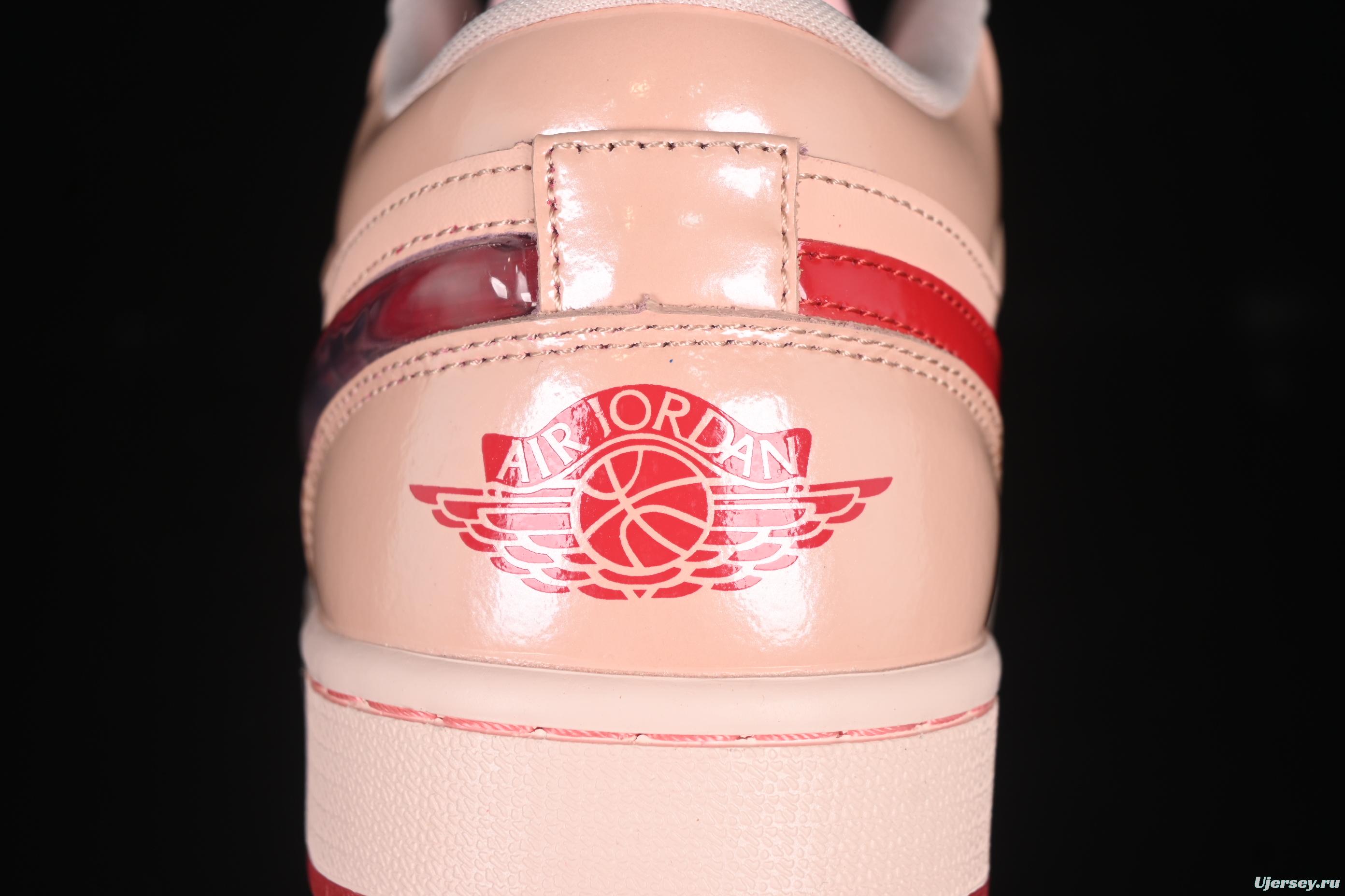 Nike Air Jordan 1 Low AJ1 Valentine's Day Jelly Pink Low Top Lifestyle Basketball Shoes - HF3174-600