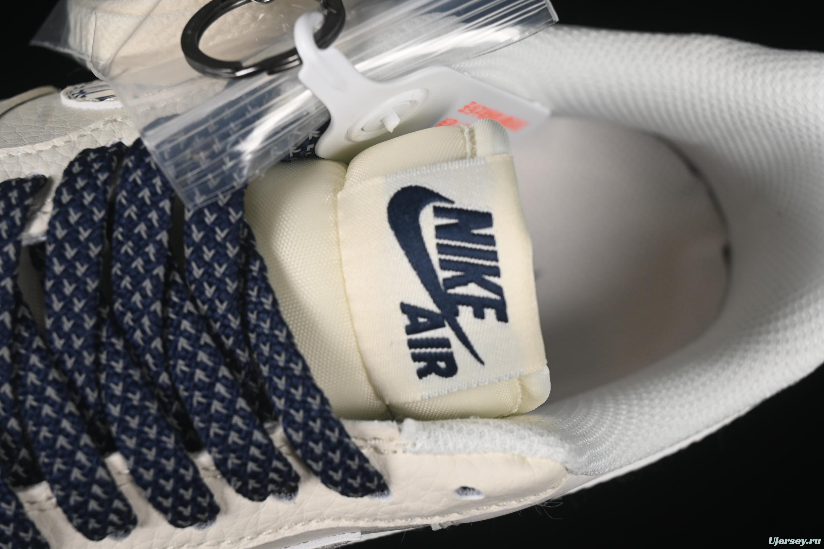 Nike Air Force 1'07 Low Collaboration Sneakers in Dark Blue with Mini Swoosh Logo - HH7518-047