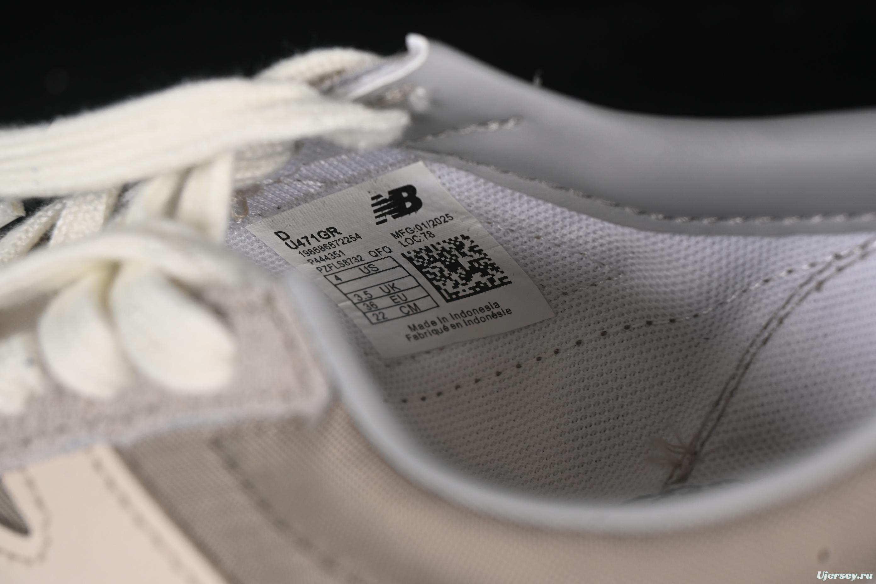 New Balance NB471 Series Fabric and Leather Casual Lifestyle Shoes - U471GR