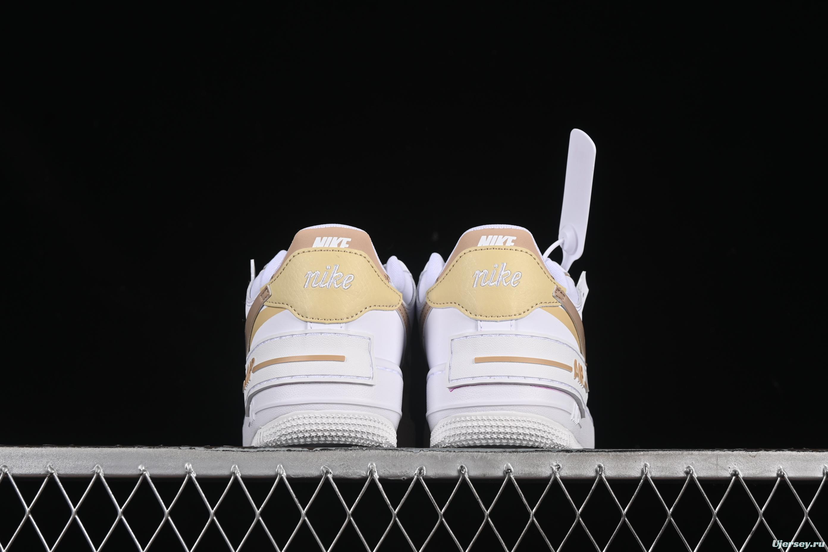 Nike Air Force 1 Shadow Low-Top Sneakers with Lightweight EVA Midsole and Anti-Slip RB Rubber Outsole - DZ1847-111