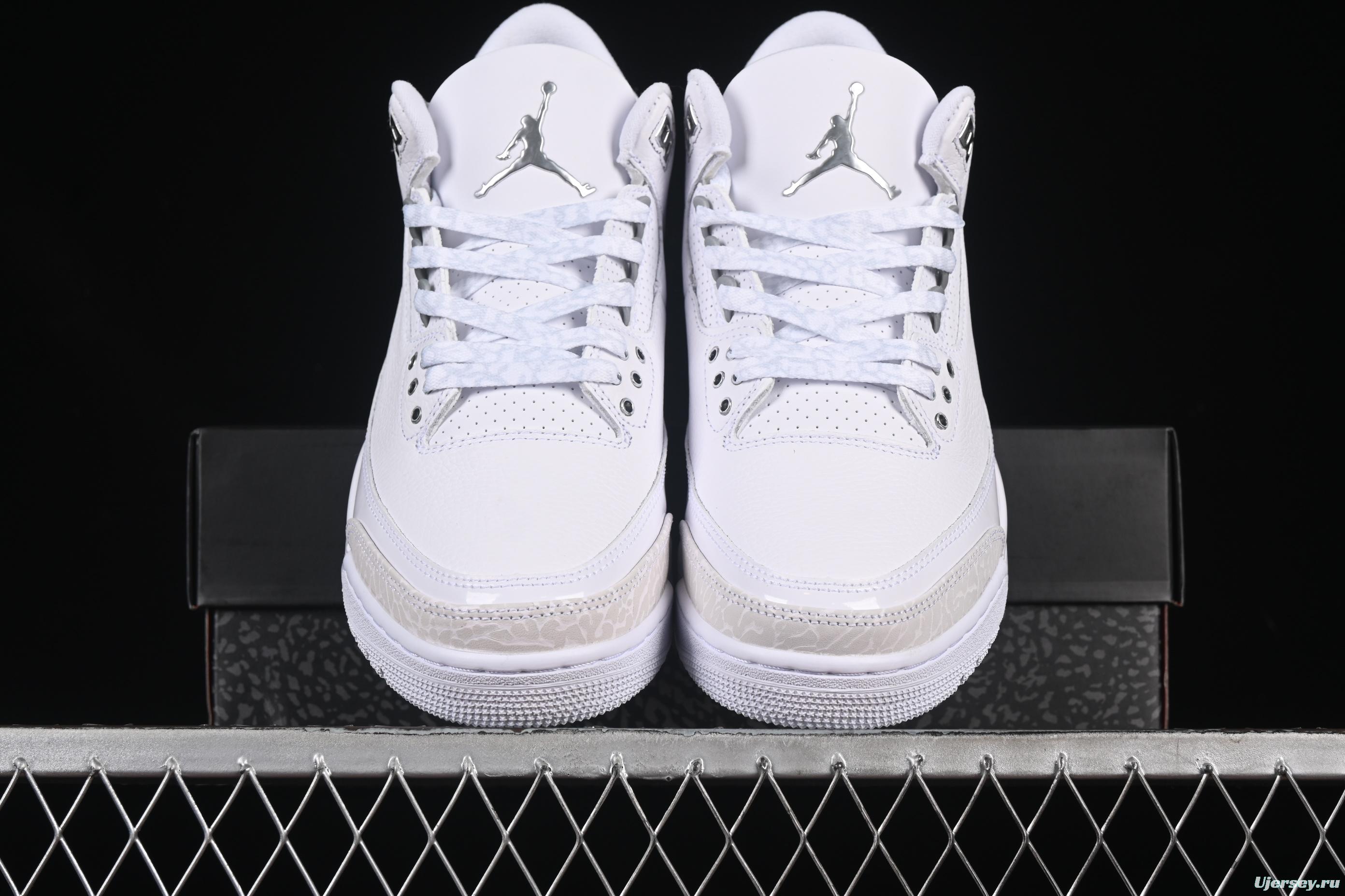 Nike Air Jordan 3 Retro "Pure Money" Basketball Shoes - CT8532-111