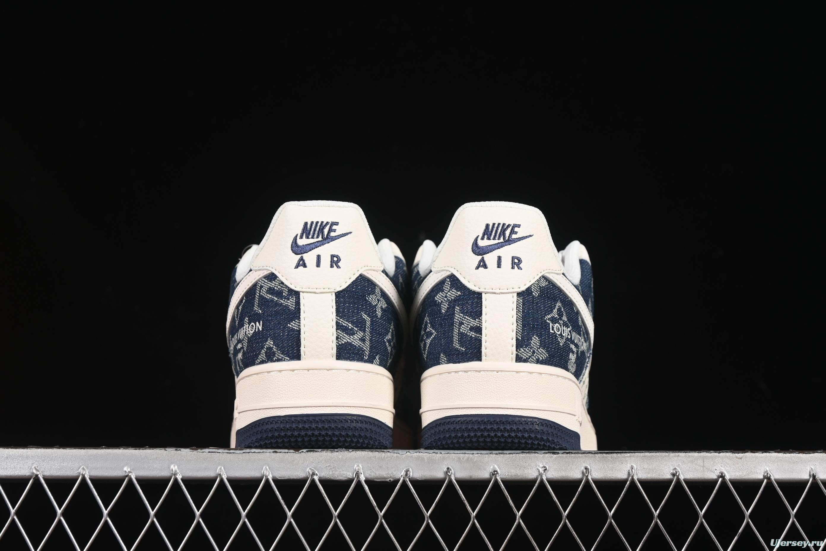 Nike Air Force 1 '07 Low LV Collaboration Dual-Tone Denim Casual Sneakers - YX5066-318