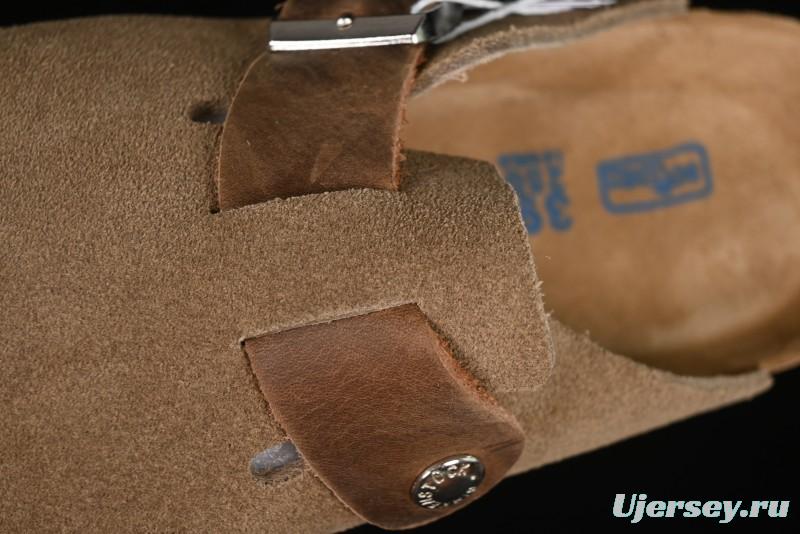 Birkenstock Arizona Soft Footbed Sandals with Suede Leather and Lambswool Lining - G.D4