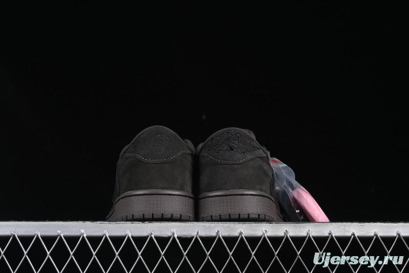 Nike Travis Scott x Air Jordan 1 Low OG AJ1 Reverse Swoosh Sneakers - DM7866-202