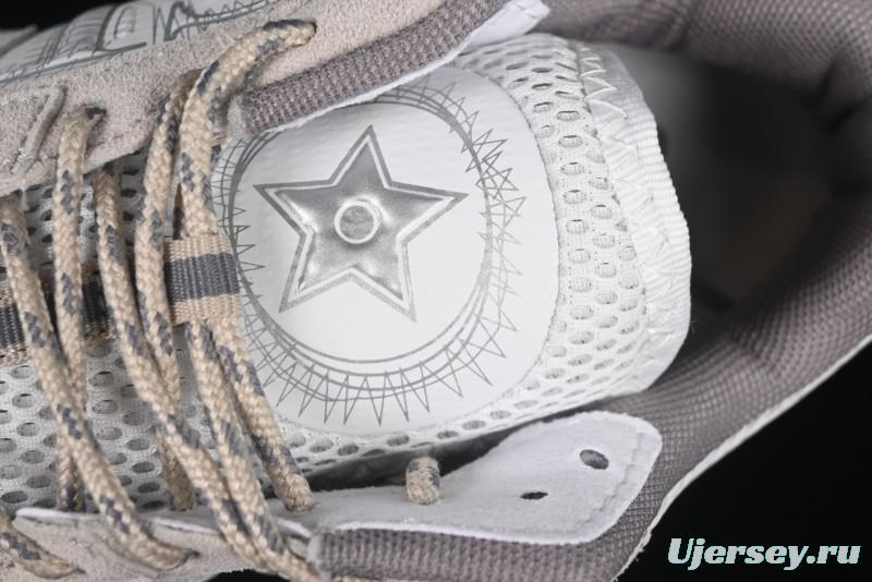 Dior Chrono Round Toe Lace-Up Lifestyle Casual Running Sneakers - 24W Beige