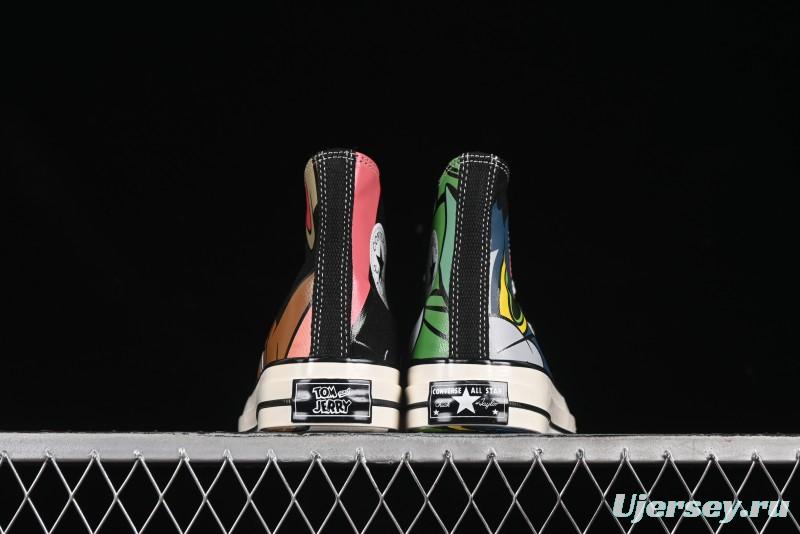 Converse Chuck Taylor All Star 1970s High Top Canvas Sneakers with Tom and Jerry Design - A15110C