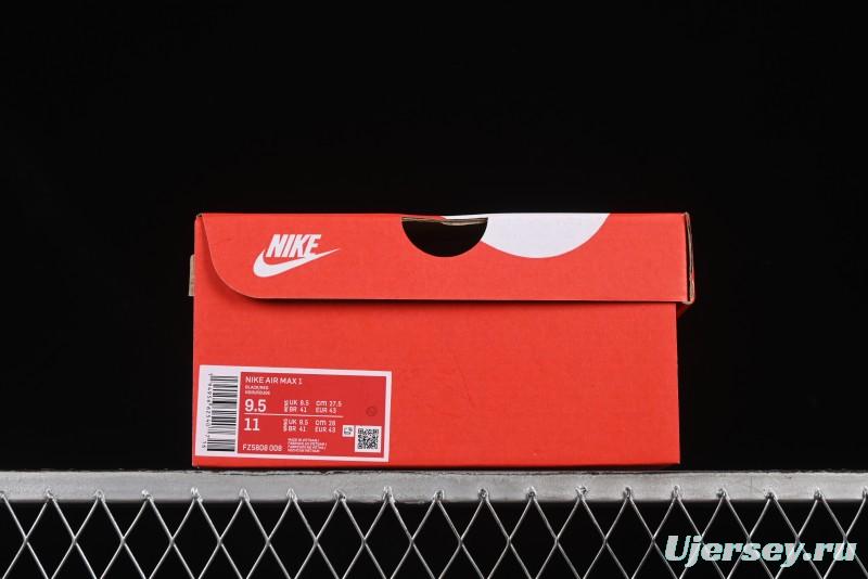 Nike Air Max 1 Retro Running Shoes with Half-Sole Air Cushion - FZ5808-008