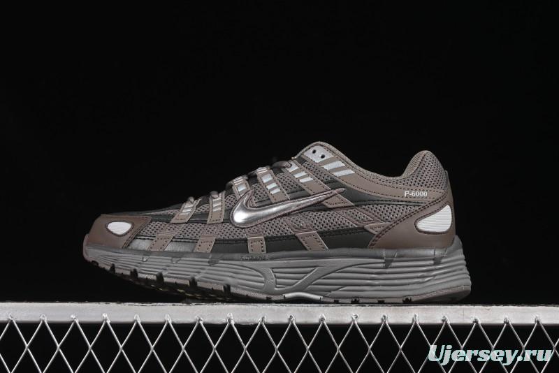 Nike P-6000 Prm Retro Casual Sneakers with Layered Design - CD6404-202