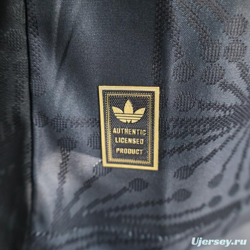 Player Version 2025 Mexico Black with Traditional Pattern Design Jersey