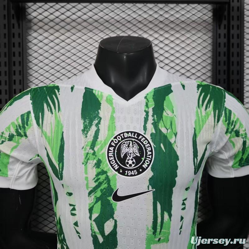Player Version 2025 Nigeria Green/White Jersey