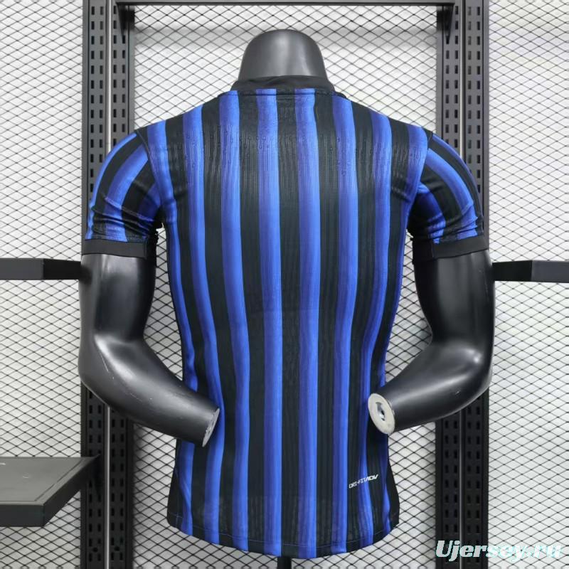 Player Version 25/26 Inter Milan Home Jersey Without Sponsor