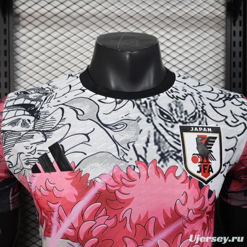 Player Version 2025 Japan White with Anime Character Pattern Jersey