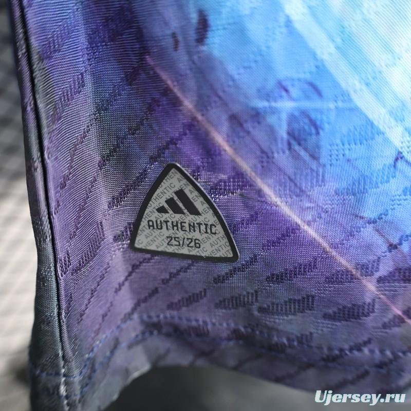 Player Version 2025 Japan Blue with Anime Combat Scene Design Jersey