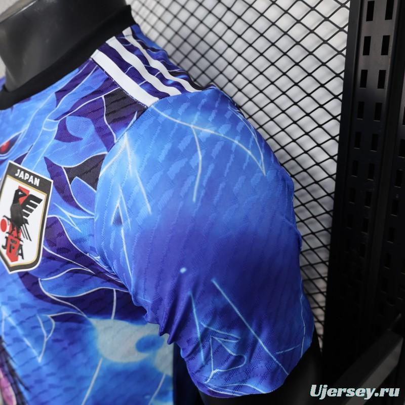 Player Version 2025 Japan Blue with Anime Character Design Jersey